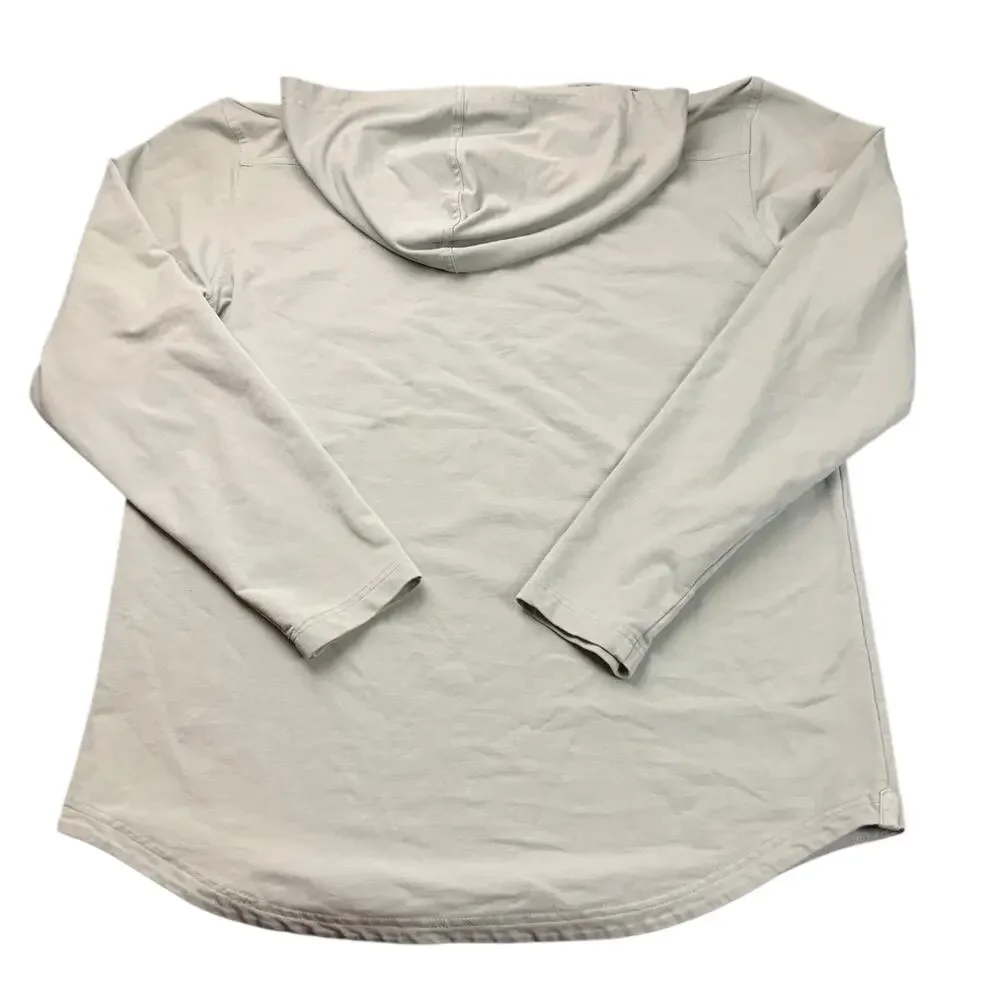 BYLT Mens Hooded Henley Shirt Sage Green Long Sleeve Pullover Hoodie Casual
